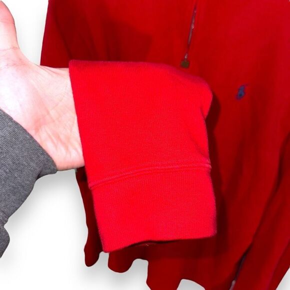 Polo Ralph Lauren Ralph Red 1/4 Zip Sweater Size L - Picture 5 of 8